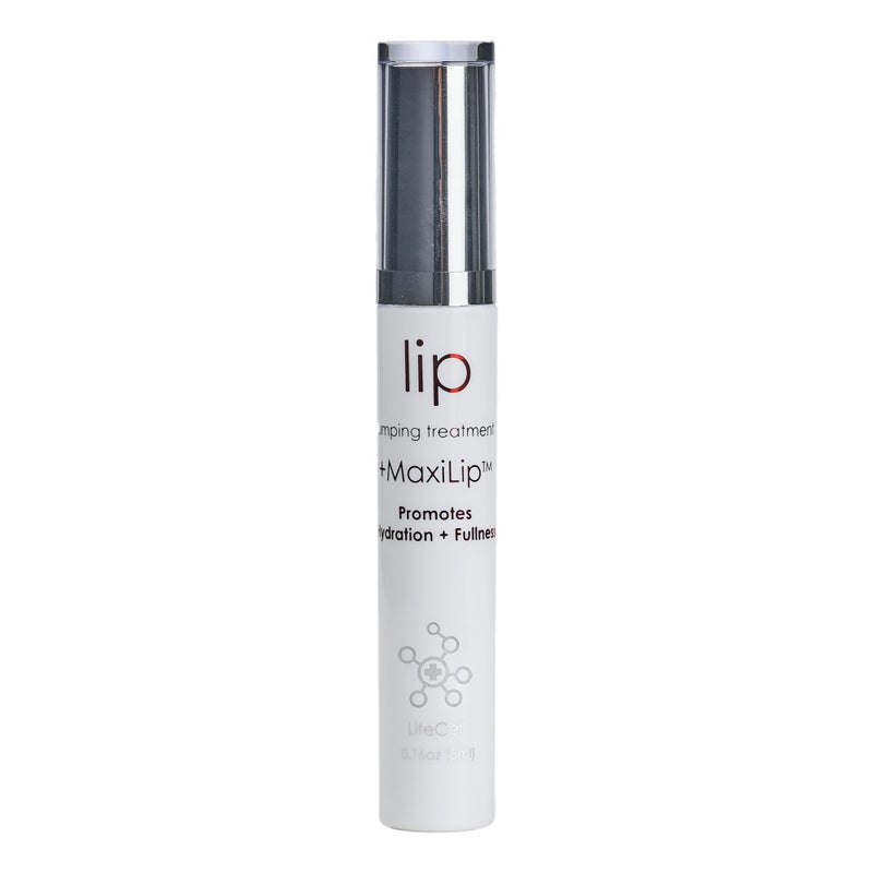 LifeCell Lip Plumping Treatment  Glossy Balm with MaxiLip Peptides for Fuller Smoother Lips  Hydrating NonIrritating FragranceFree Lip Care for All Skin Types