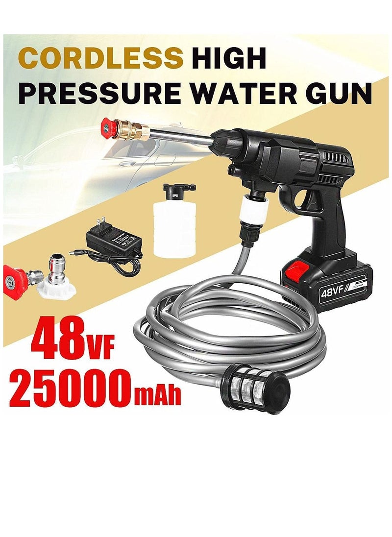 XiuWoo Cordless Handheld Wireless Pressure Washer Gun With Double Battery  - Image 4