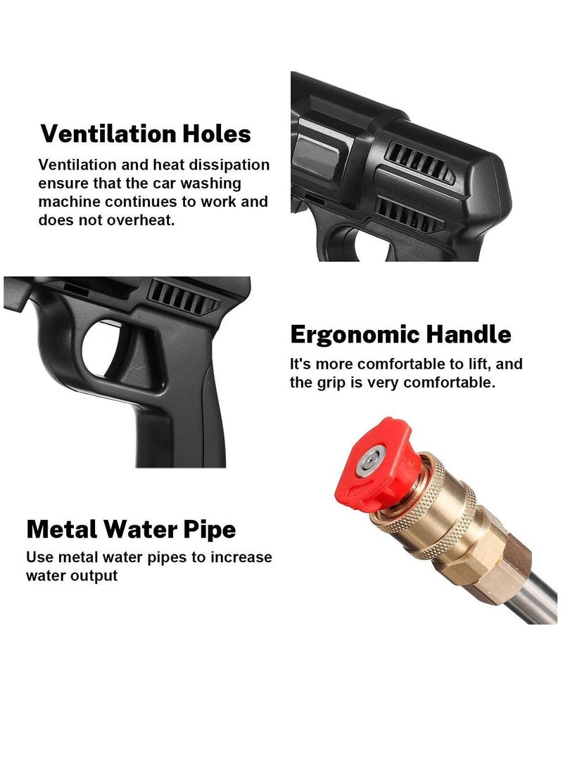 XiuWoo Cordless Handheld Wireless Pressure Washer Gun With Double Battery  - Image 3