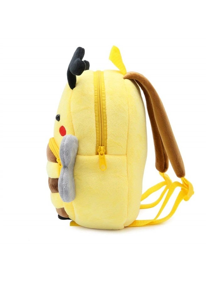 Cute Toddler Backpack Toddler Bag Plush Animal Cartoon Mini Travel Bag for Baby Girl Boy 2-6 Years(Bee)  - Image 2