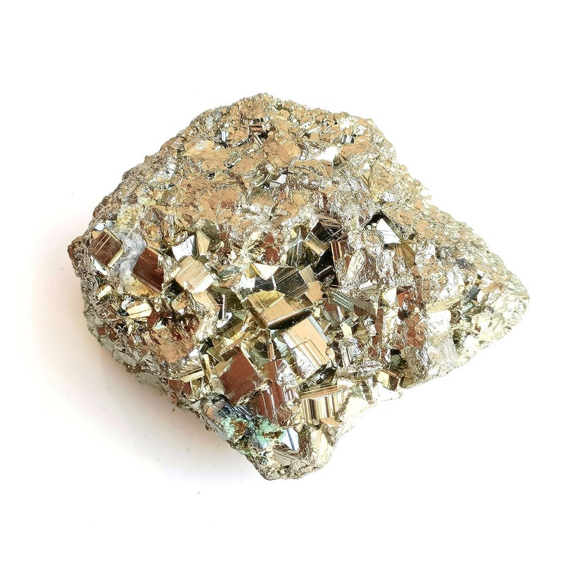 FENGSHUI AGATE منتجات فنج شوي من حجر الأجات حجر البيريت الأصلي للثروة وحظ الأعمال ديكور طاولة العمل مع زيادة قوة الإرادة والتجلي الوزن 80 إلى 100 جرام - Image 1