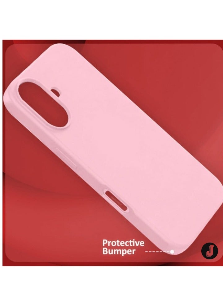 JAJEEK "New Liquid Silicone Case for iPhone 16 Plus – Ultra Slim Design with Soft Anti-Scratch Microfiber Lining & Drop Protection" - Image 3