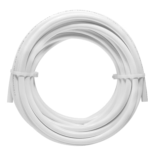 Metpure 3/8" OD x 25 Feet Length LLDPE Polyethylene Tubing for Reverse Osmosis De-ionized Water Filtration Systems, Refrigerators, and Other Appliances (3/8" OD, 25', White) - Image 1