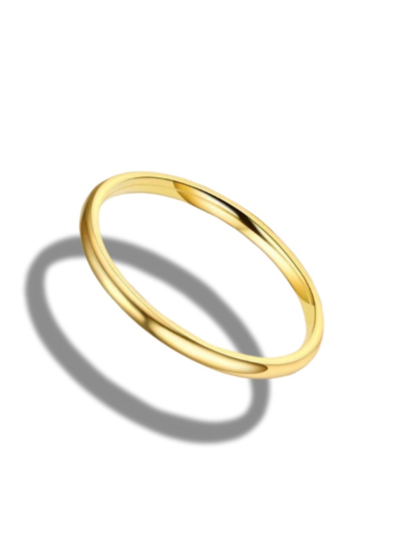 Soko Mesh Titanium Steel Band Rings Stackable Ring - Exquisite Women's Jewelry, Wedding Band, Luxury Fashion Accessory, Timeless and Elegant Design, Perfect Gift for Her, Fine Jewelry Collection.  - Image 1