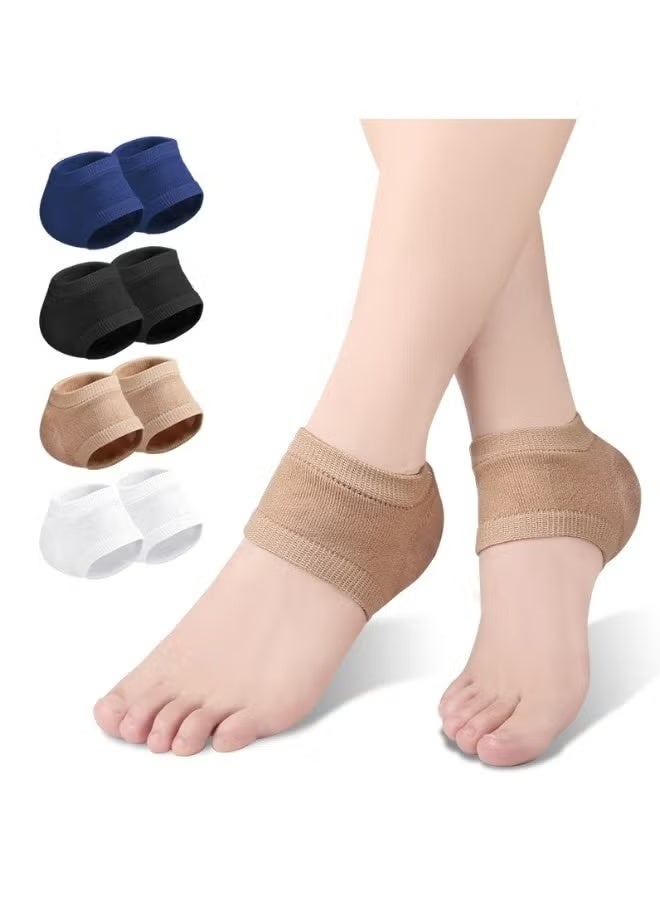 LP 4 Pairs Plantar Fasciitis Inserts Pads Heel Protection Pad Insoles Plantar Fasciitis Support for Men and Women Relief Heel Pain and Pressure - Image 1