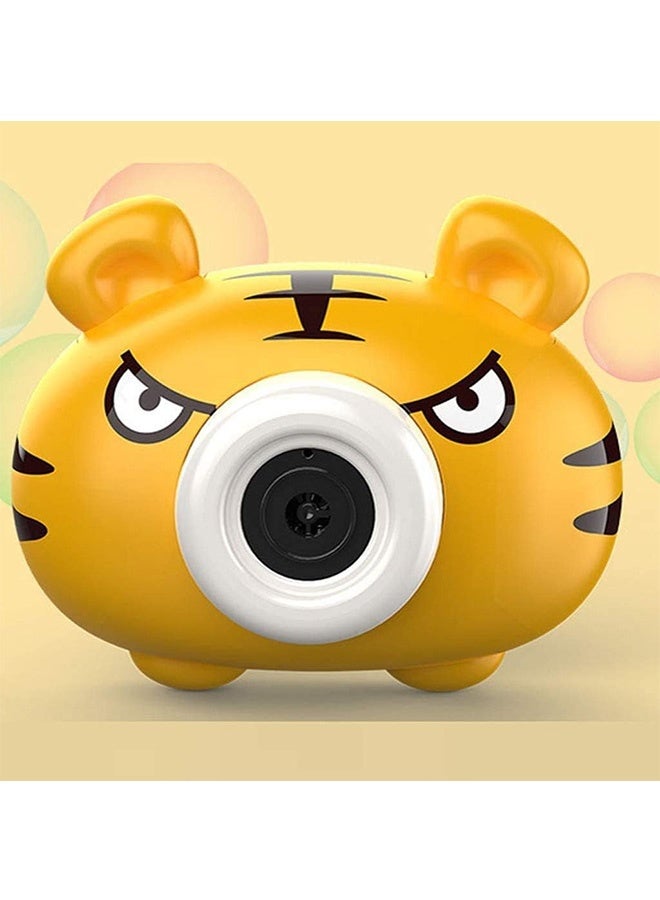 Bubble Machine for kids Cartoon Animal Bubble Camera Automatic Bubble Maker Toy with Colorful Flashing Lights for Boys and Girls Summer Outdoor Play Birthday Gifts & Party Favors  - Image 1