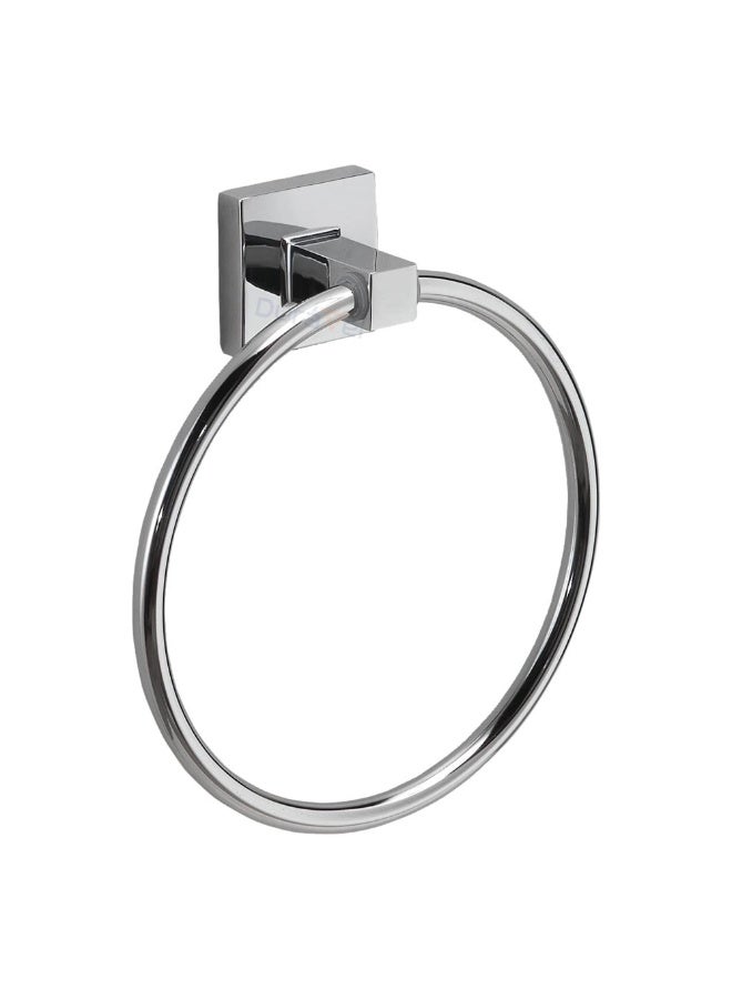 Duravel Wall Mounted Towel Ring in Kitchen Bathroom Chrome Stainless Steel Towel Holder - Image 1