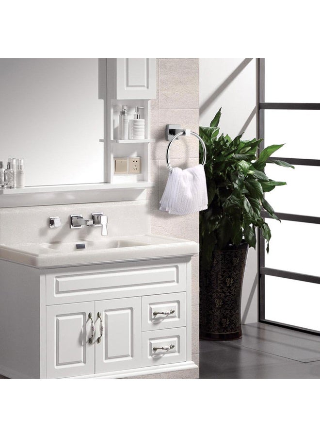 Duravel Wall Mounted Towel Ring in Kitchen Bathroom Chrome Stainless Steel Towel Holder - Image 4