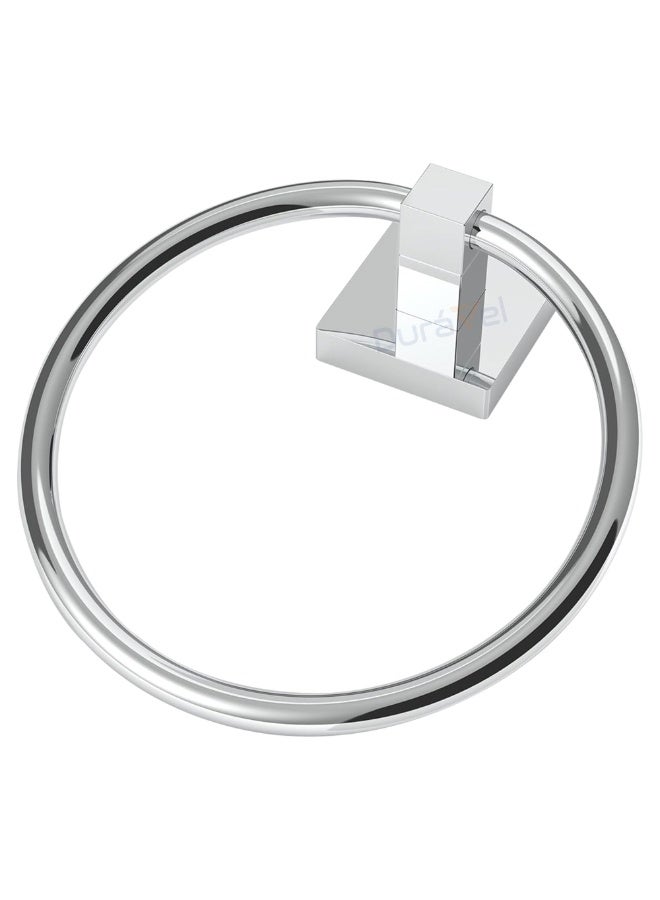 Duravel Wall Mounted Towel Ring in Kitchen Bathroom Chrome Stainless Steel Towel Holder - Image 3