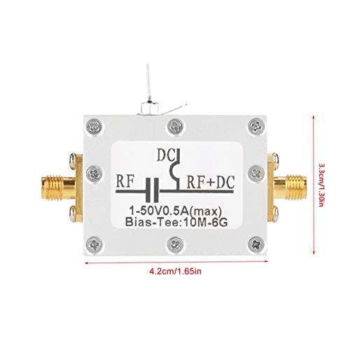 Ciglow Bias Tee,10MHz-6GHz Bias Tee Broadband Radio Frequency Microwave Coaxial Bias Low Noise Amplifier Module. - Image 5