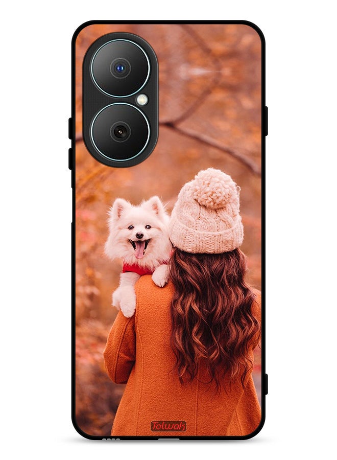 Tolwak Huawei Nova Y73 Protective Case Cover Holding Puppy