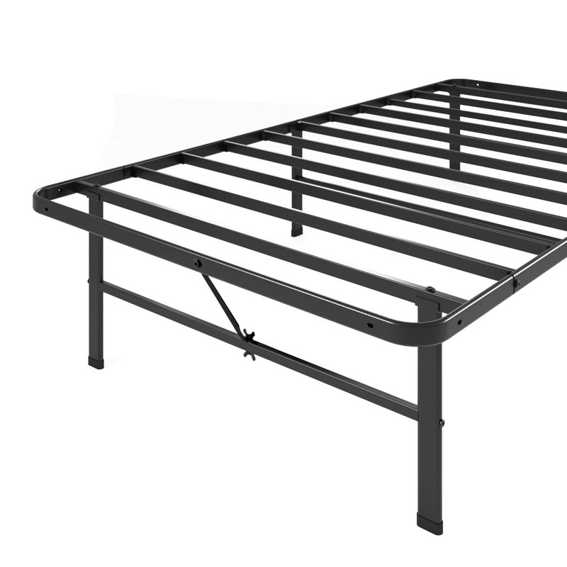 Zinus Rumi 14in Twin Metal Bed Frame, Quick Assembly SmartBaseÂ® Mattress Foundation, Heavy Duty Sturdy Steel with No Box Spring Needed, Eco-Friendly Packaging, Black - Image 3