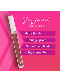 MyGlamm Lit Liquid Matte Lipstickcupcakey (Brown & Nudes)3 Ml ; With Moringa Oil ; 12Hr Longlasting Lipstick ; Crueltyfree Matte Lipstick  - Image 5
