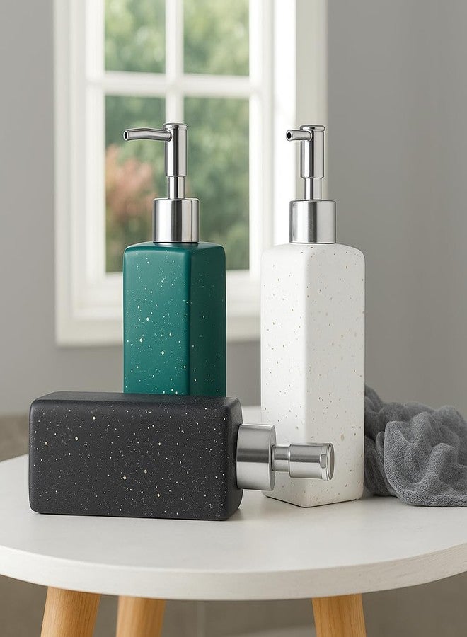 Whizzo® Space Design Durable Handwash Bottle for Wash Basin | Soap Dispenser for Kitchen | Shampoo Dispenser for Bathroom | Handwash Soap Dispenser Pump | Bathroom Accessories (420ML, White, 087) - Image 3