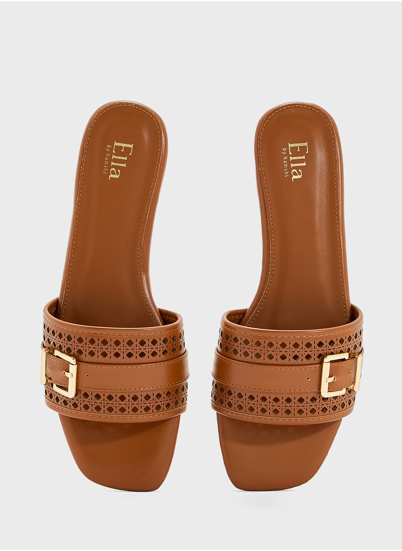 Flat Sandal With Buckle