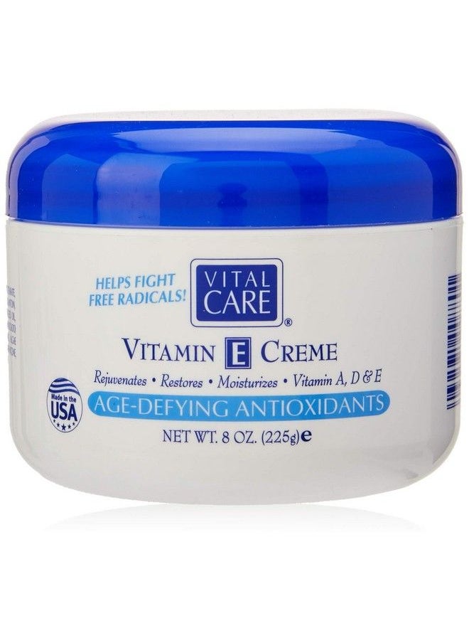 Vital care Vitamin E Crème (8 Fl. Oz) A Complete Skin Care With Age Defying Antioxidants For Men And Women  - Image 1