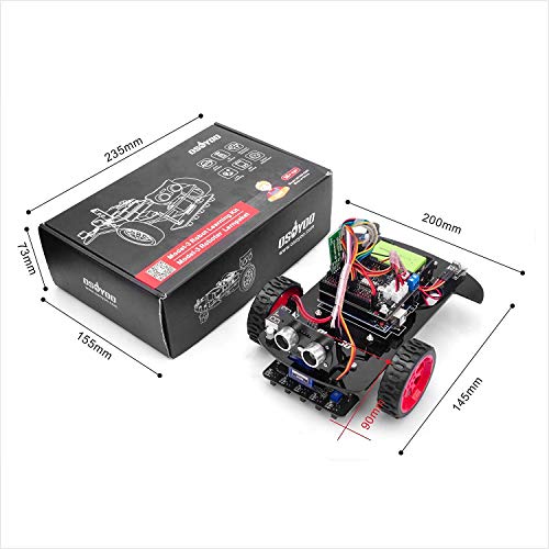 OSOYOO Model 3 Robot Car DIY Starter Kit for Arduino,Educational Motorized Robotics, Remote Control App, Learning How to Code, IOT Mechanical Coding for Teens and Adults - Image 3