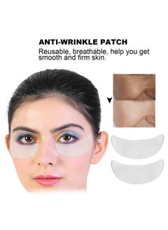 Brrnoo 2Pcs Anti‑Wrinkle Face Eye Patch, Reusable Silicone Eye Pad Sticker for Face Caring  - Image 2