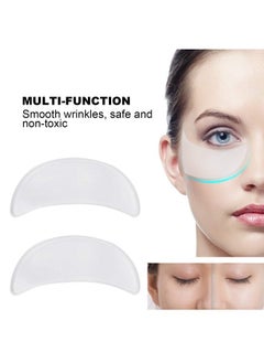 Brrnoo 2Pcs Anti‑Wrinkle Face Eye Patch, Reusable Silicone Eye Pad Sticker for Face Caring  - Image 4