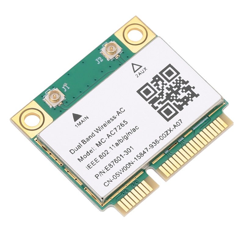 بطاقة شبكة واي فاي لاسلكية: ميني PCI-E نصف الارتفاع، النطاق المزدوج 2.4/5G بسرعة 1200 ميجابت في الثانية، إشارة مستقرة - بلوتوث 4.2، بروتوكول 802.11a/b/g/n/ac لأجهزة سطح المكتب، الأجهزة المحمولة والأجهزة ذات الهيكل الصغير - Image 5