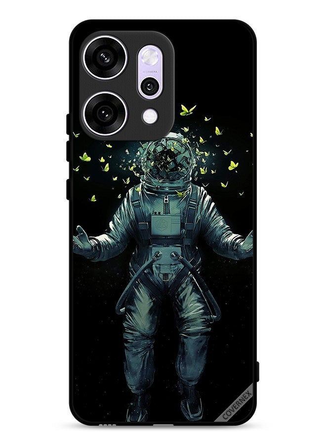 Covernex Oppo Reno14 Protective Case Cover Astronaut & Butterflies - Image 1