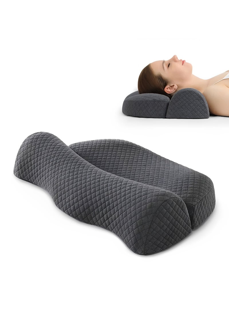 Bukela Cervical Pillow, Memory Foam Contour Pillow, Bed Pillows for Side Sleeper Ergonomic Orthopedic Sleeping Pillow - Image 1