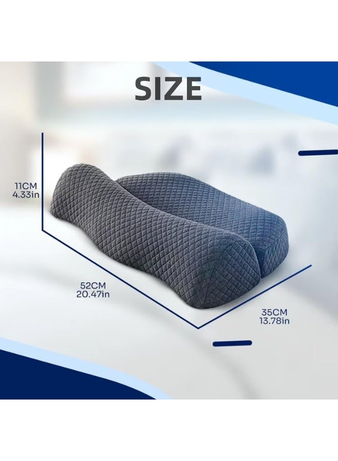 Bukela Cervical Pillow, Memory Foam Contour Pillow, Bed Pillows for Side Sleeper Ergonomic Orthopedic Sleeping Pillow - Image 2