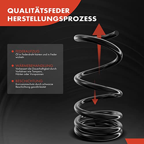 A-Premium 2Pcs Rear Suspension Coil Springs Set Compatible with Ford Focus 2005 2006 2007 2.0L, Driver and Passenger Side, Replace# 5S4Z5B669BA - Image 2