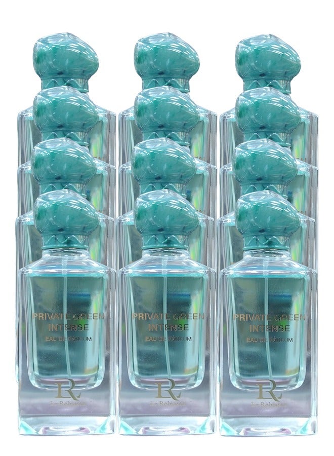 Le Robinson 12 Pieces Private Green Intense Perfume For Women 100ml EDP - Image 1