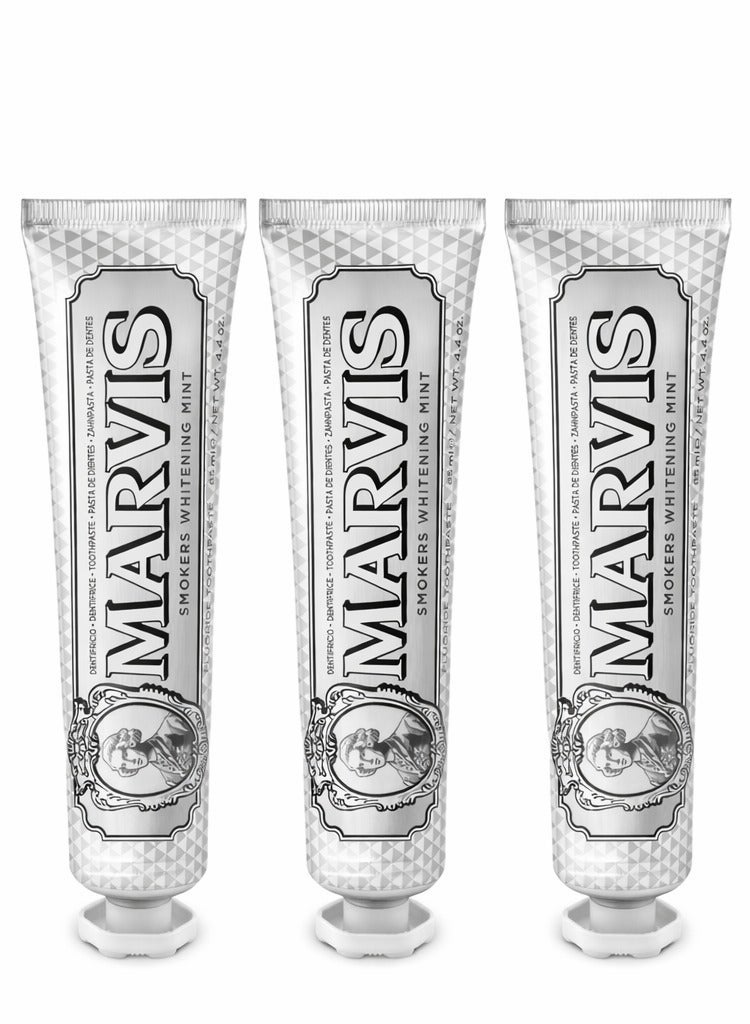 Marvis Pack of 3 Smokers Whitening Mint toothpaste 85ML