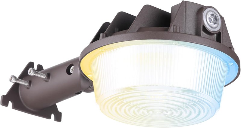 TORCHSTAR 3CCT LED Barn Light, Dusk to Dawn Area Lights with Photocell, Outdoor Security Flood Lighting, Update 40W/60W/80W Selectable, ETL Listed, IP65 Waterproof, Aluminum, 120-277V, Garage, Bronze - Image 1