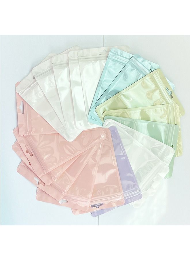 50-Piece Resealable Foil Pouch Bag Green 10.5x15cm - Image 5