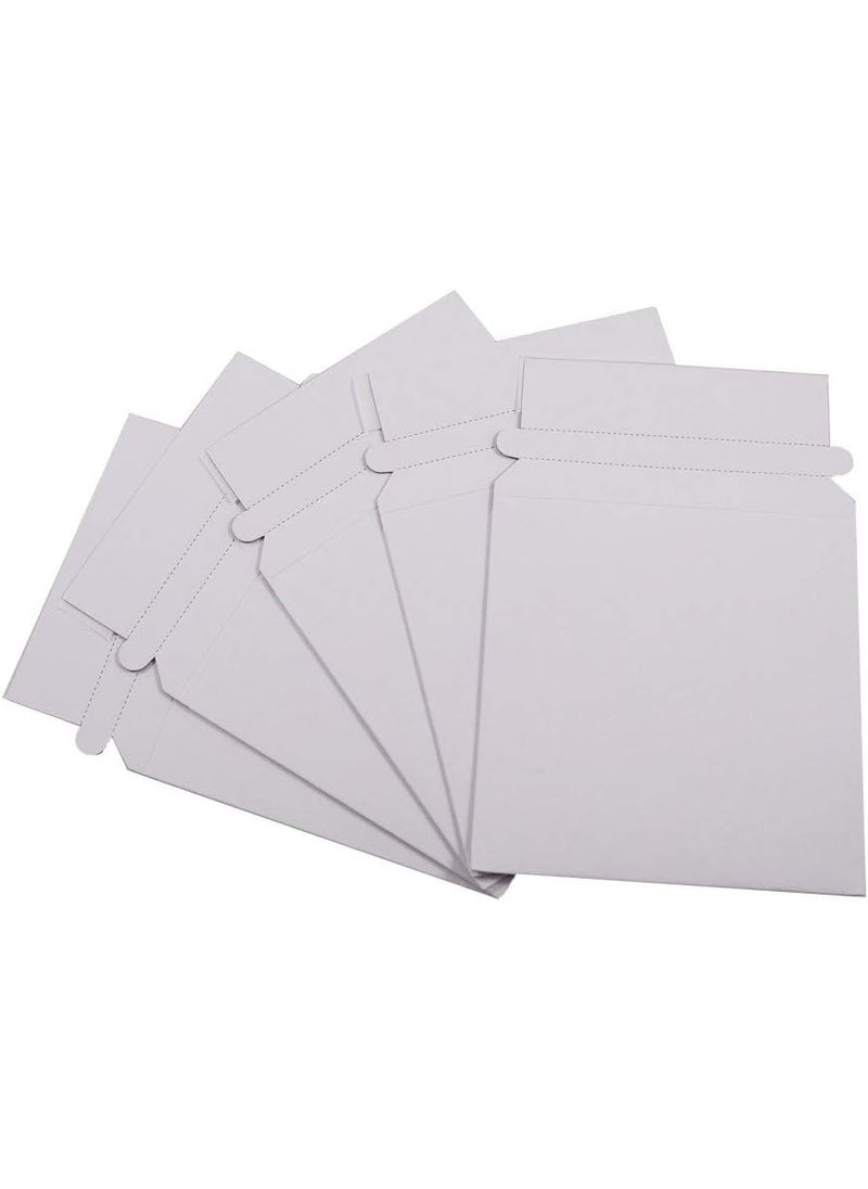 maxtek Maxtek 50 Stay Flat CDDVD White Cardboard Mailers5 14 x 5 14 inch Self Seal Adhesive with Flap  - Image 1