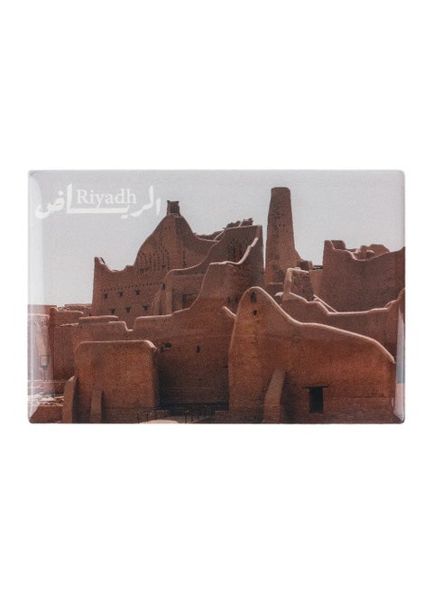 Fridge Magnet Riyadh Diriyah print from ShababunaXHnak a local brand - distinctive design to add a personal touch - made of high-quality materials to last a long time strong and durable - pctq-16