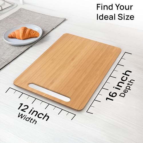 Ibyx Elegant Sliding Tray for Your Coffee Maker & Heavy Kitchen Appliances - Sturdy, Slides Easily from Under The Cabinet (Natural, 12”W x 16”D) - Image 3