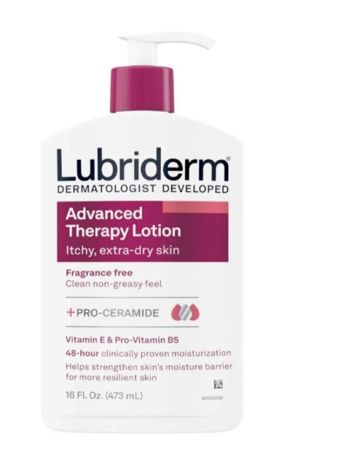 Lubriderm - Lubriderm Advanced Therapy Body Lotion, 16 Fl Oz - Image 1