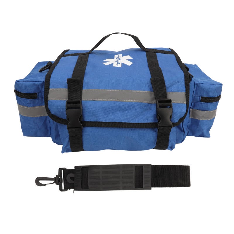 Large Emergency Bag: 600D Oxford Fabric With PU Coating - Reflective Strips For Enhanced Visibility, Multiple Compartments For Organized Storage For Camping, Hiking, Automotive Emergencies - Image 1