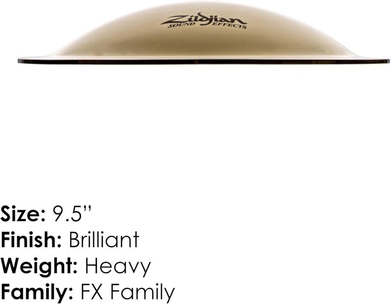 Zildjian FX Cymbals Series - 9.5" Large Zil-Bel - Image 2