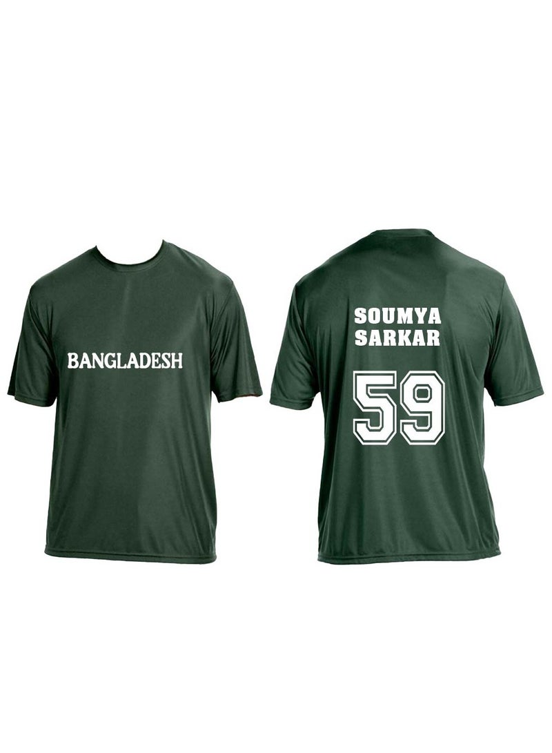 PRINTSHOP4ME Bangladesh Unisex Sports Dry-Fit Jersey - Perfect for Bangladesh Cricket Fans and Cricket Lovers - Comfortable Bangladesh Jersey - Image 1