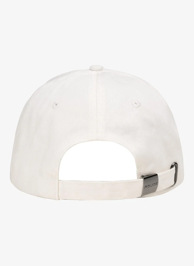 بوليس Police Gothic Monogram Cotton Baseball Cap - White