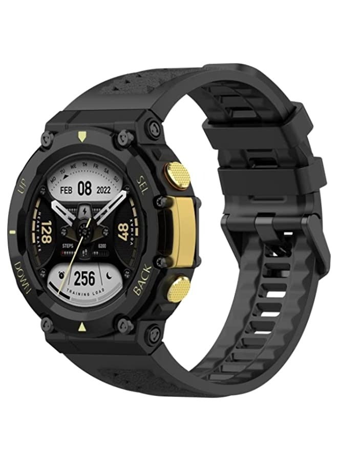 Amazfit تي ريكس 2 سيليكون سوار عارضة ( أسود ) - Image 1