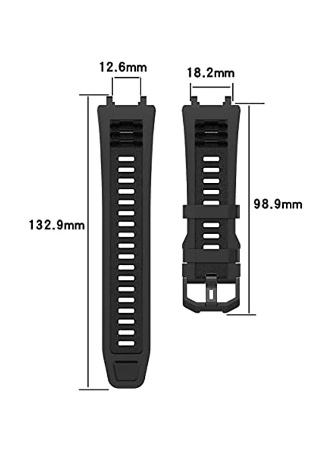 Amazfit تي ريكس 2 سيليكون سوار عارضة ( أسود ) - Image 3