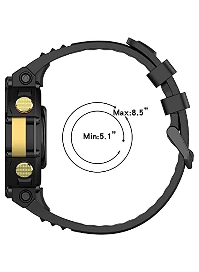 Amazfit تي ريكس 2 سيليكون سوار عارضة ( أسود ) - Image 4