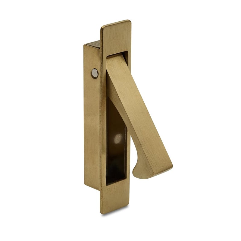 VicTac Premium Edge Pull Concealed fix Handle for Sliding Door Antique Bronze Finish Zinc Door Handle Pack of 2  - Image 2