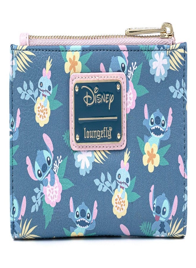 Loungefly Disney Stitch and Scrump Floral Bi-Fold Wallet - Image 1