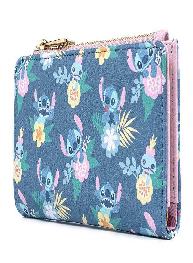 Loungefly Disney Stitch and Scrump Floral Bi-Fold Wallet - Image 3