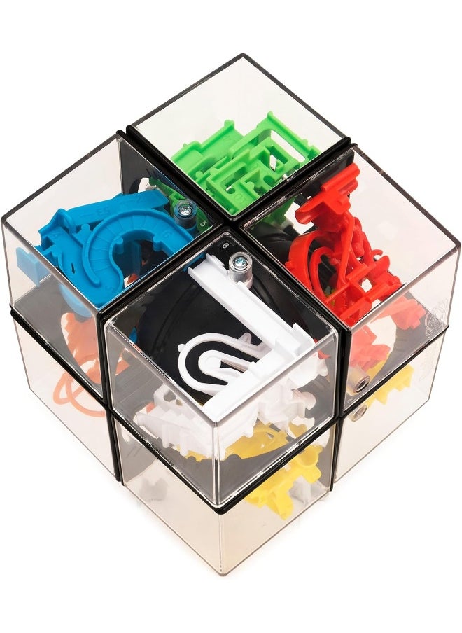Perplexus - Spin Master Games Rubik’s Perplexus Hybrid 2 x 2, Challenging Puzzle Maze Skill Game, for Adults and Kids Ages 8 and Up - Image 1