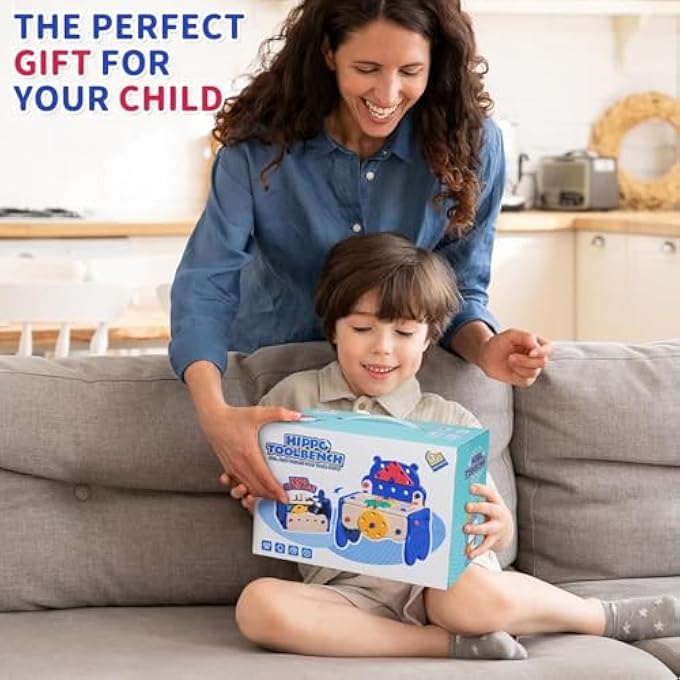 KIDS TOOL SET, COMPLETE 62 PIECE TOOL BOX FOR CHILDREN, REALISTIC TAKE APART CONSTRUCTION TOYS WITH STORAGE CASE, TODDLER TOOL SET, PERFECT GIFT FOR LITTLE BUILDERS AGE 3-8 YEARS - Image 5