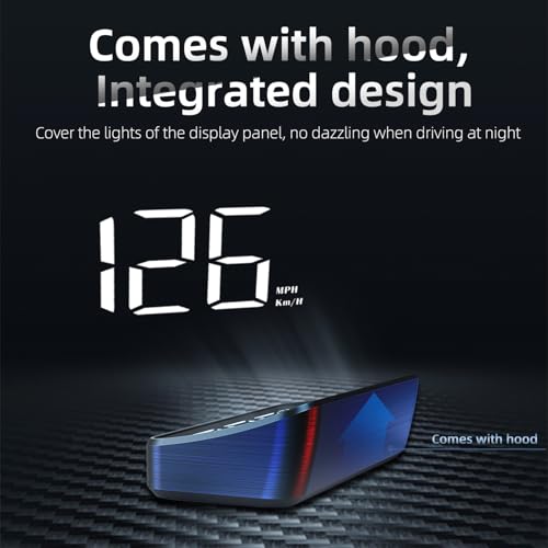 AZIJYV Heads Up Display for Cars, Digital Speedometer for Car M2,Speedometer for Car with Speed, Automatic Light Sensing,Mile Speed Unit Display,Suitable for All Car Models - Image 4