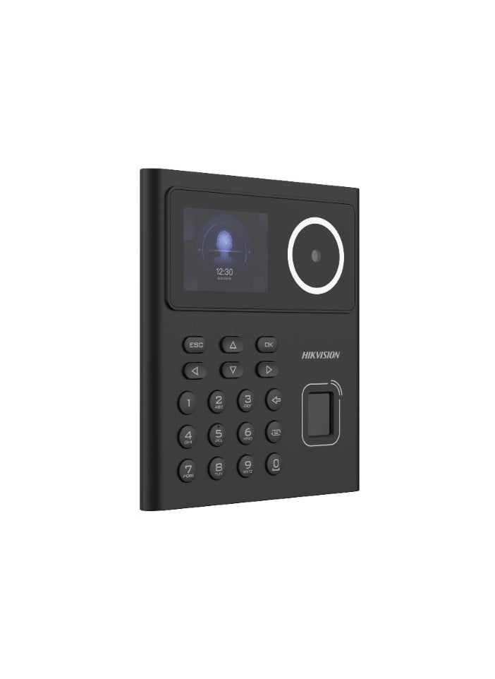 HIKVISION Hikvision Fingerprint Attendance 2.4-inch LCD screen, 2 MP lens, including face, fingerprint, card, and PIN etc. Supports EM card Max. 500 faces, 1,000 cards, 1,000 fingerprints and 100,000 events  - Image 3